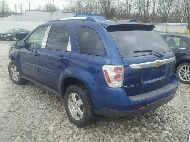 2CNDL43F886013447 - 2008 CHEVROLET EQUINOX LT BLUE photo 3