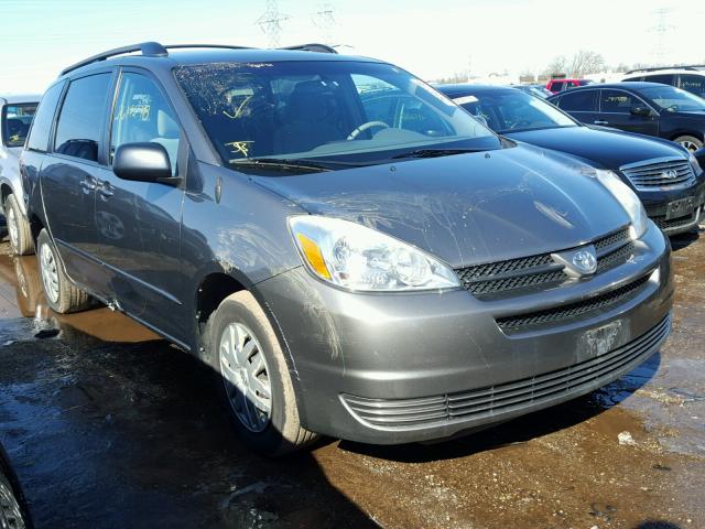 5TDZA23CX4S107033 - 2004 TOYOTA SIENNA CE GRAY photo 1