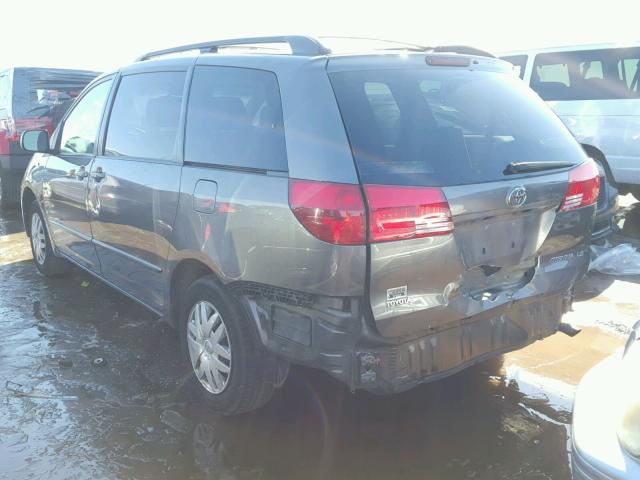 5TDZA23CX4S107033 - 2004 TOYOTA SIENNA CE GRAY photo 3