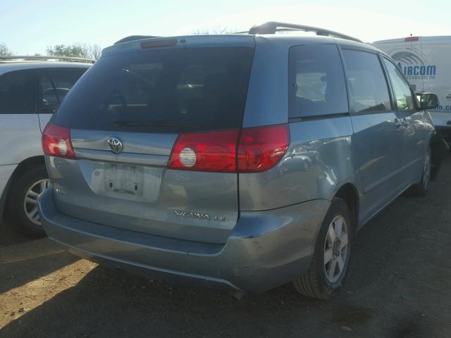 5TDZA23C66S402990 - 2006 TOYOTA SIENNA CE BLUE photo 4