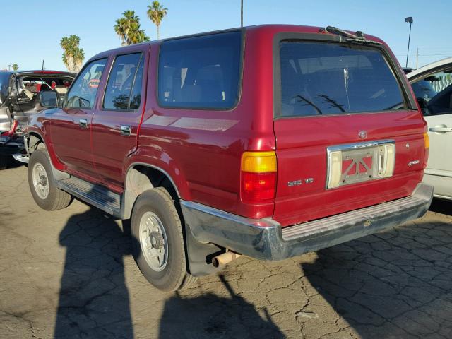 JT3VN29V8P0014647 - 1993 TOYOTA 4RUNNER VN RED photo 3