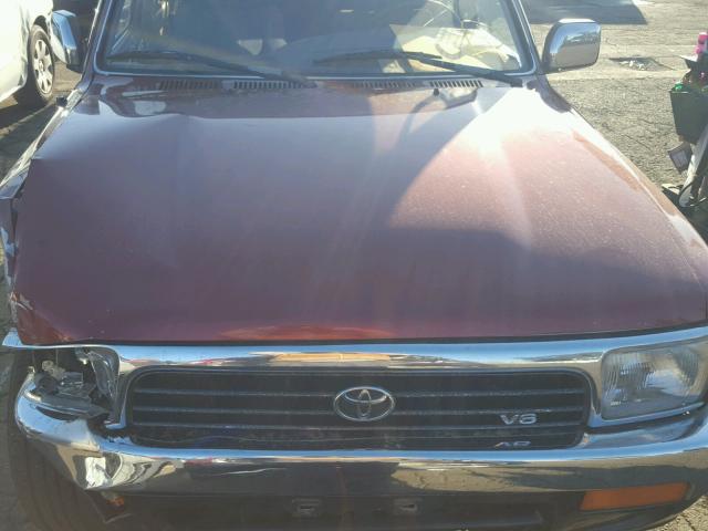 JT3VN29V8P0014647 - 1993 TOYOTA 4RUNNER VN RED photo 7