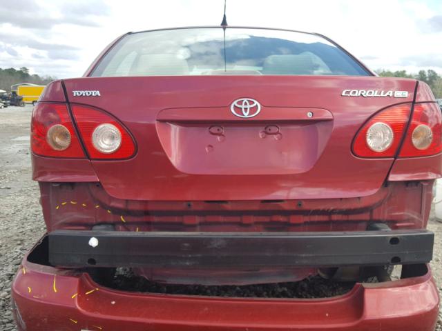 1NXBR32EX8Z050705 - 2008 TOYOTA COROLLA CE RED photo 9