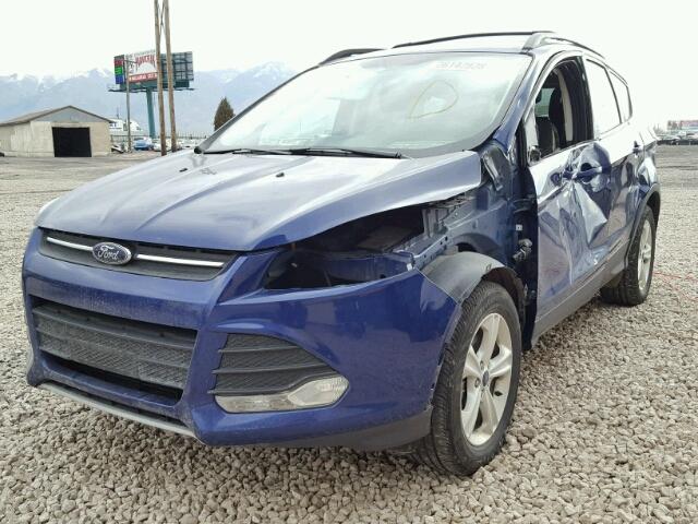 1FMCU9GX4EUB73122 - 2014 FORD ESCAPE SE BLUE photo 2