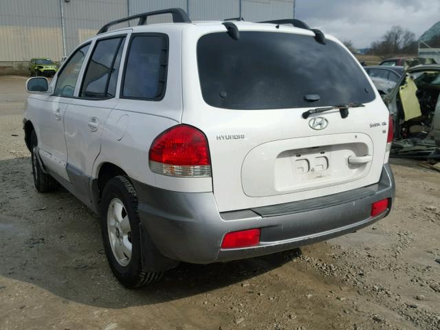 KM8SC13D85U934780 - 2005 HYUNDAI SANTA FE G WHITE photo 3