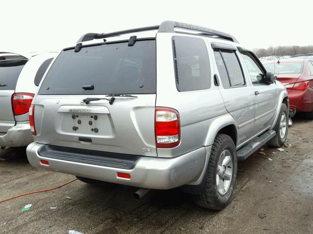 JN8DR09Y04W901733 - 2004 NISSAN PATHFINDER SILVER photo 4