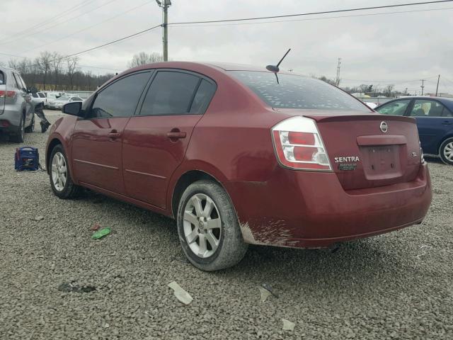 3N1AB61E38L612447 - 2008 NISSAN SENTRA 2.0 MAROON photo 3