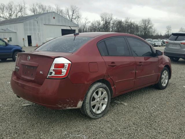 3N1AB61E38L612447 - 2008 NISSAN SENTRA 2.0 MAROON photo 4