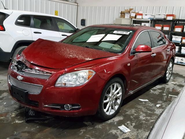 1G1ZK57728F169326 - 2008 CHEVROLET MALIBU LTZ MAROON photo 2