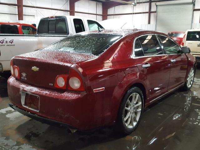 1G1ZK57728F169326 - 2008 CHEVROLET MALIBU LTZ MAROON photo 4