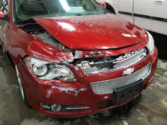 1G1ZK57728F169326 - 2008 CHEVROLET MALIBU LTZ MAROON photo 9