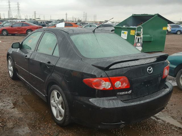 1YVHP80D655M21869 - 2005 MAZDA 6 S BLACK photo 3