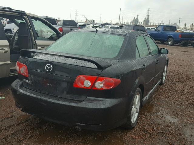 1YVHP80D655M21869 - 2005 MAZDA 6 S BLACK photo 4