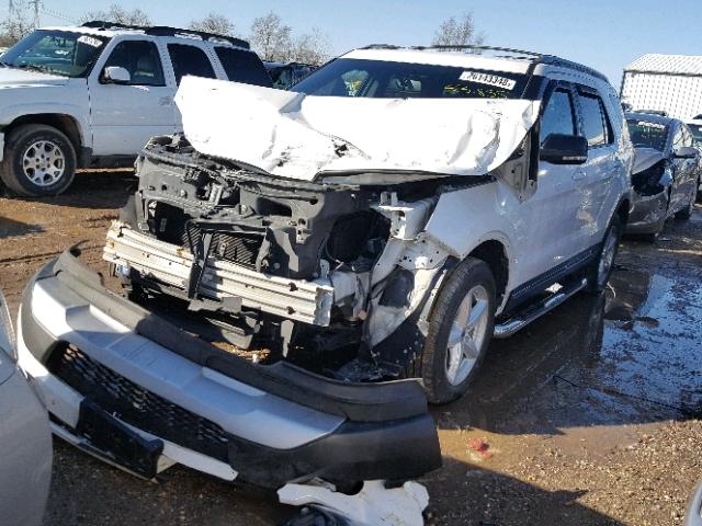 1FM5K8D84GGB66534 - 2016 FORD EXPLORER X WHITE photo 2