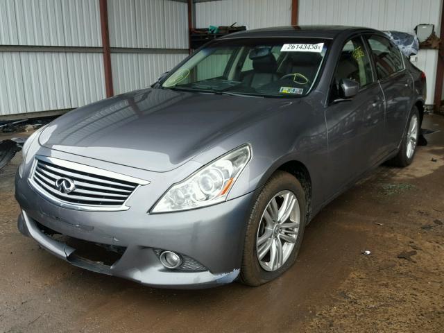 JN1CV6ARXCM672856 - 2012 INFINITI G37 GRAY photo 2