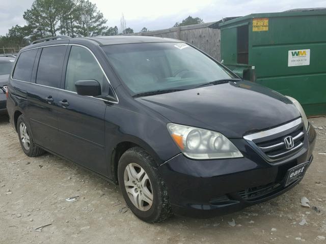 5FNRL38636B436215 - 2006 HONDA ODYSSEY EX BLACK photo 1