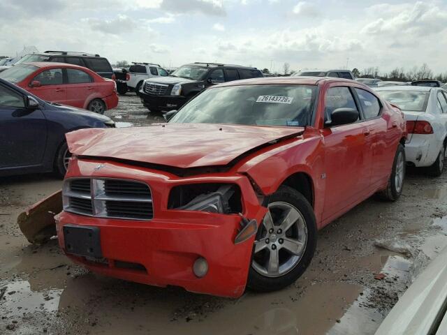 2B3KA33V59H514080 - 2009 DODGE CHARGER SX RED photo 2