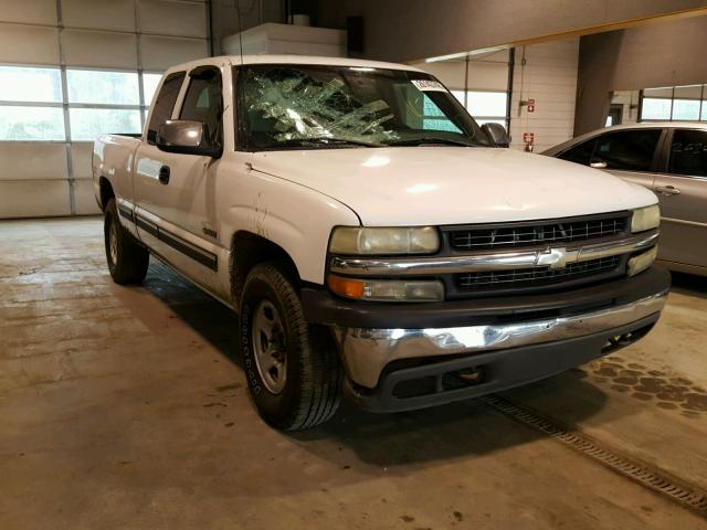 1GCEK19T81Z221054 - 2001 CHEVROLET SILVERADO WHITE photo 1