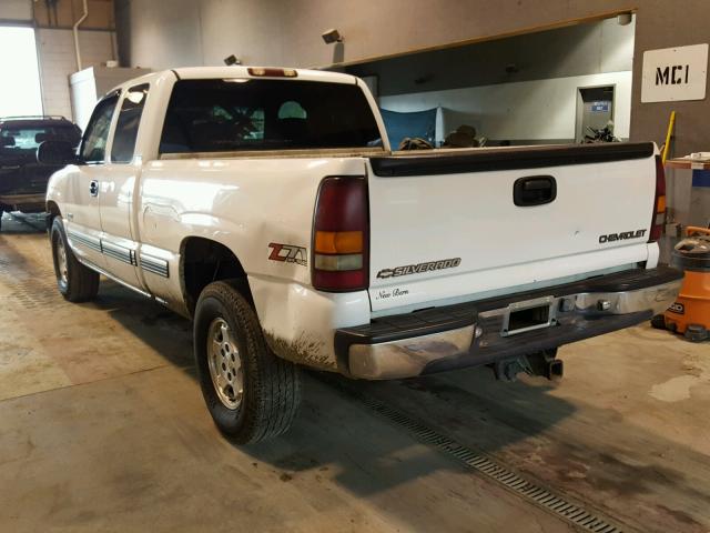 1GCEK19T81Z221054 - 2001 CHEVROLET SILVERADO WHITE photo 3