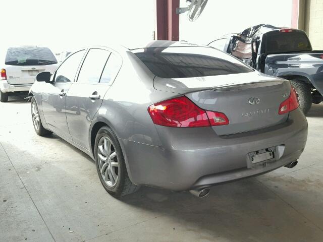 JNKBV61E97M718560 - 2007 INFINITI G35 GRAY photo 3