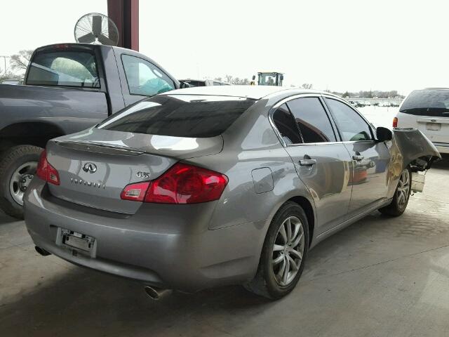 JNKBV61E97M718560 - 2007 INFINITI G35 GRAY photo 4