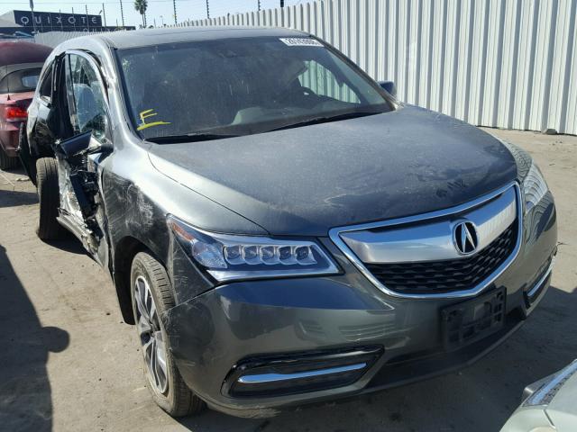 5FRYD4H45GB037867 - 2016 ACURA MDX TECHNO GRAY photo 1