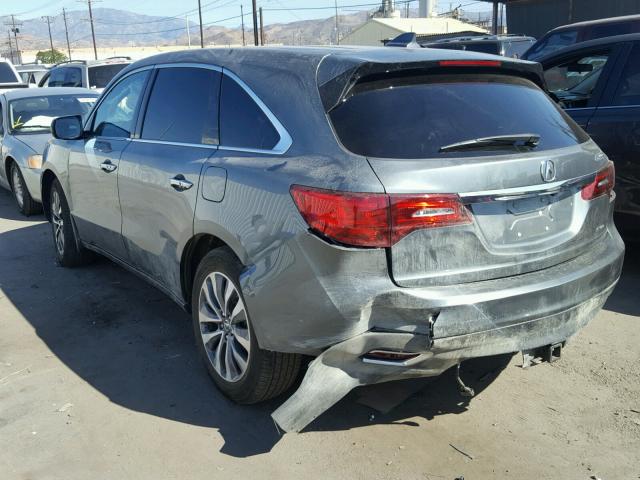 5FRYD4H45GB037867 - 2016 ACURA MDX TECHNO GRAY photo 3