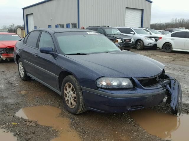 2G1WF52E129266739 - 2002 CHEVROLET IMPALA BLUE photo 1