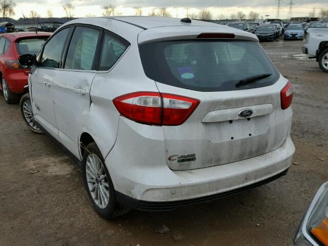 1FADP5CU3DL537612 - 2013 FORD C-MAX PREM WHITE photo 3