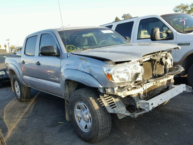 5TFJX4GN1FX039883 - 2015 TOYOTA TACOMA DOU SILVER photo 1