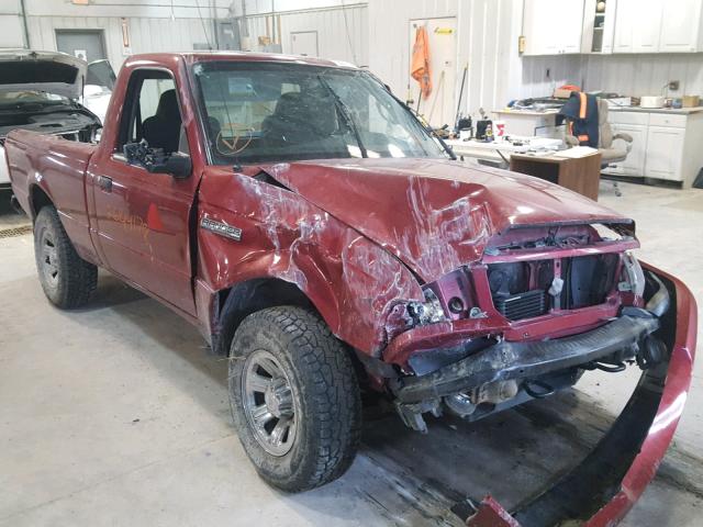 1FTYR11E07PA85576 - 2007 FORD RANGER MAROON photo 1