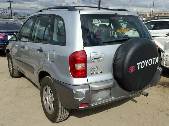 JTEGD20V550067528 - 2005 TOYOTA RAV4 SILVER photo 3