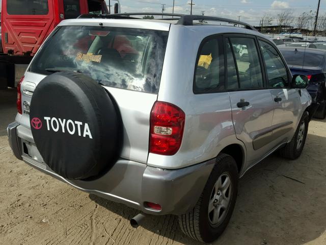 JTEGD20V550067528 - 2005 TOYOTA RAV4 SILVER photo 4