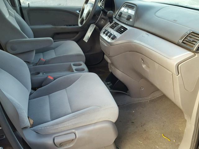 5FNRL3H24AB109280 - 2010 HONDA ODYSSEY LX BLUE photo 5