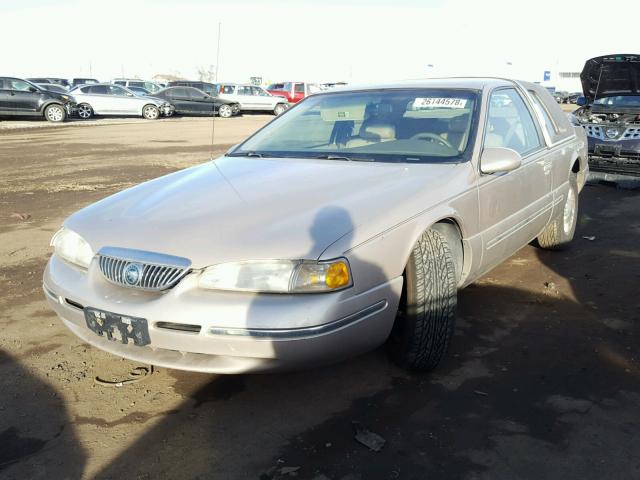 1MELM6249VH623919 - 1997 MERCURY COUGAR XR7 GOLD photo 2