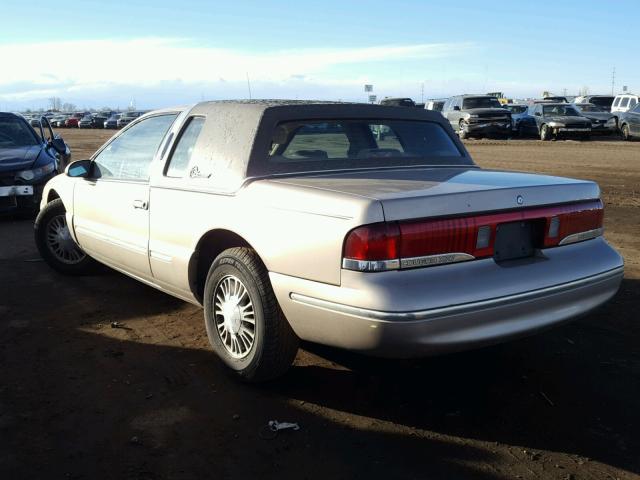 1MELM6249VH623919 - 1997 MERCURY COUGAR XR7 GOLD photo 3