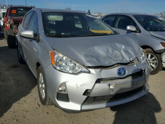 JTDKDTB35C1015016 - 2012 TOYOTA PRIUS C SILVER photo 1