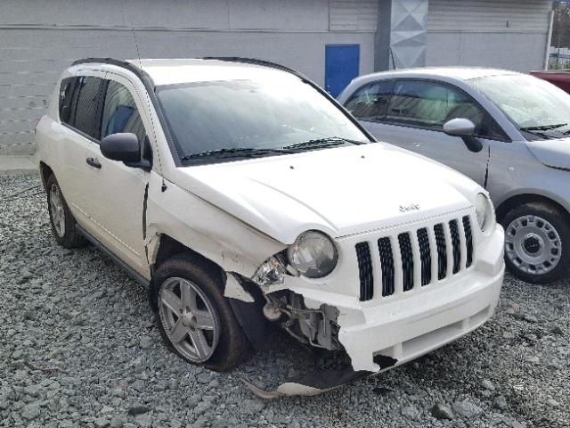 1J8FT47W48D669789 - 2008 JEEP COMPASS SP WHITE photo 1