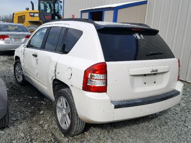 1J8FT47W48D669789 - 2008 JEEP COMPASS SP WHITE photo 3