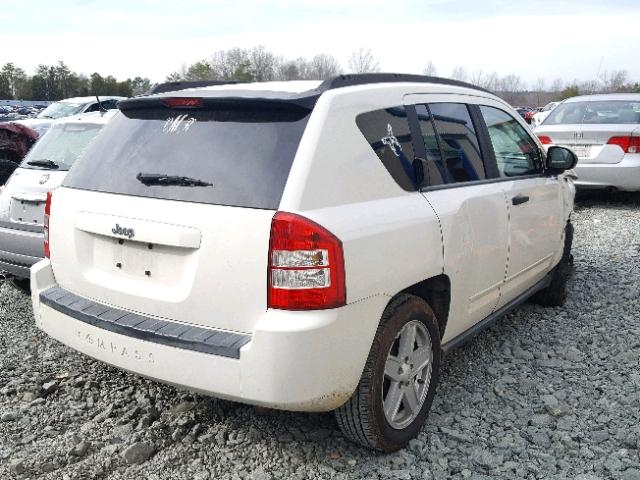 1J8FT47W48D669789 - 2008 JEEP COMPASS SP WHITE photo 4