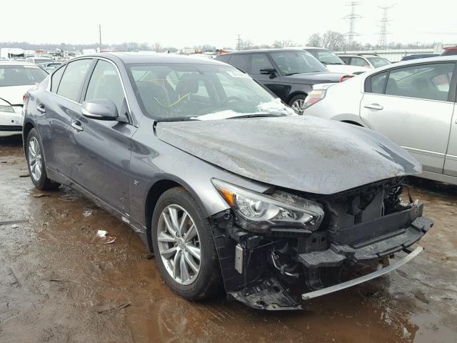 JN1BV7AR0FM397911 - 2015 INFINITI Q50 BASE GRAY photo 1