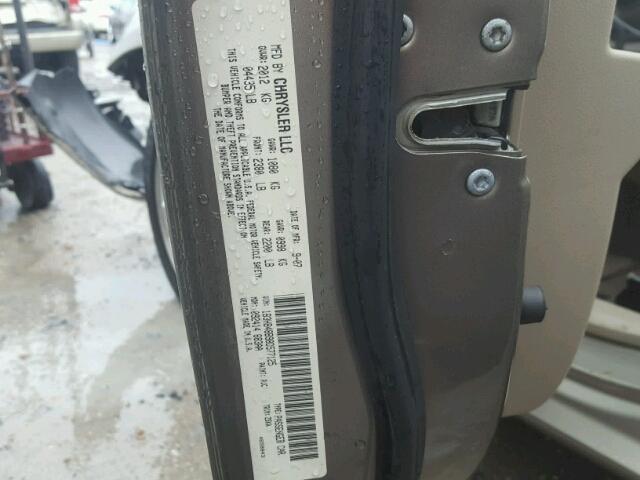 1B3HB48B98D577125 - 2008 DODGE CALIBER SX TAN photo 10