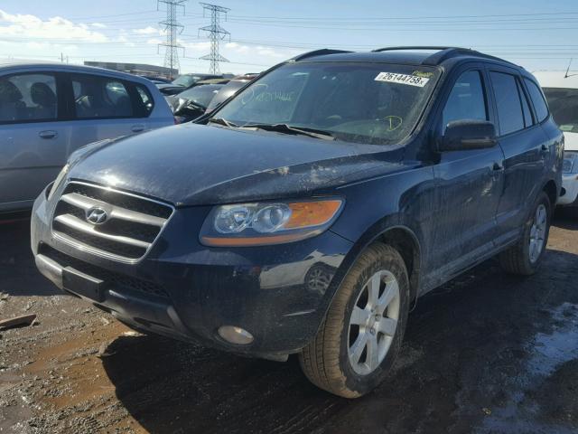 5NMSH13E17H112413 - 2007 HYUNDAI SANTA FE S BLUE photo 2