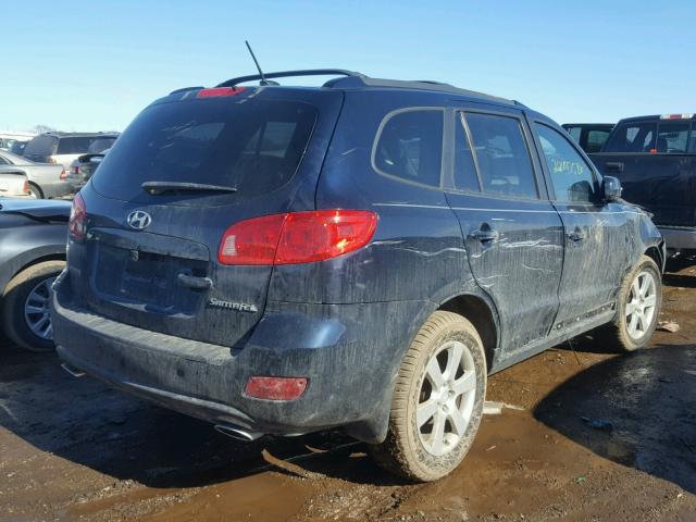 5NMSH13E17H112413 - 2007 HYUNDAI SANTA FE S BLUE photo 4