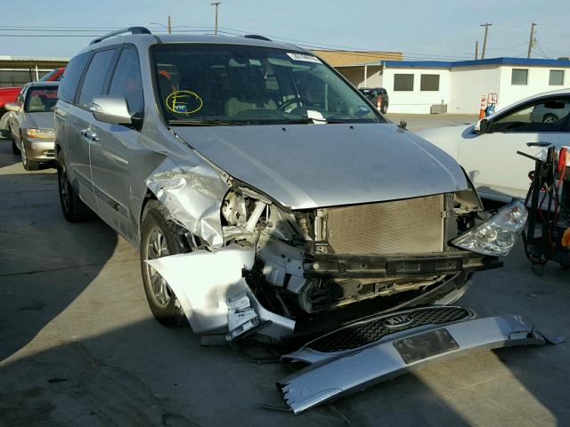 KNDMH4C76E6551595 - 2014 KIA SEDONA EX SILVER photo 1