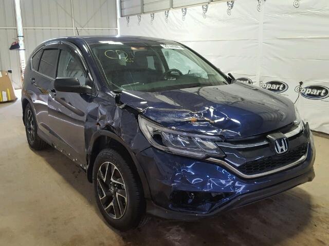 5J6RM3H45GL025824 - 2016 HONDA CR-V SE BLUE photo 1