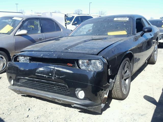 2C3CDYBT8CH101458 - 2012 DODGE CHALLENGER BLACK photo 2