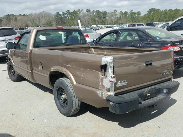 1GCCS14X838242030 - 2003 CHEVROLET S TRUCK S1 BROWN photo 3