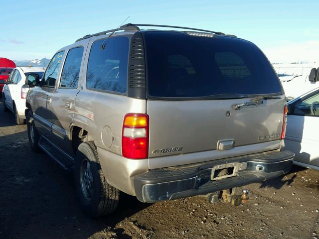 1GNEK13T9YJ203820 - 2000 CHEVROLET TAHOE K150 TAN photo 3