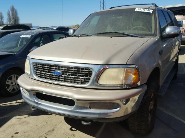 1FMEU18W2VLC38183 - 1997 FORD EXPEDITION TAN photo 2